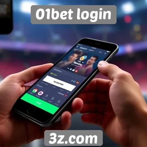 Interface do 01bet login em dispositivos móveis